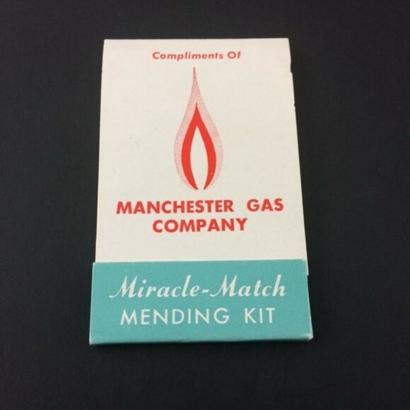 Vintage Manchester Gas Company Advertising Miracle Match Mending Kit - Picture 3 of 12
